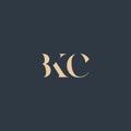 BKC abstract letter logo Royalty Free Stock Photo