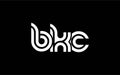 BKC Creative Unique Modern Letter Logo Design Royalty Free Stock Photo