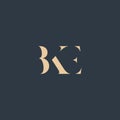 BKE abstract letter logo Royalty Free Stock Photo