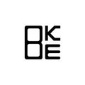 BKE letter logo creative design with vector graphic, BKE Royalty Free Stock Photo