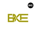 BKE Logo Letter Monogram Design Royalty Free Stock Photo