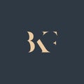 BKF abstract letter logo Royalty Free Stock Photo