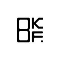 BKF letter logo creative design with vector graphic, BKF Royalty Free Stock Photo