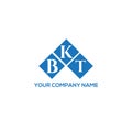 BKT letter logo design on WHITE background. BKT creative initials letter logo concept. BKT letter design.BKT letter logo design on Royalty Free Stock Photo