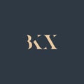 BKX abstract letter logo Royalty Free Stock Photo