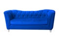 Blue furniture isolated with clipping path