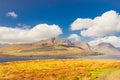 Bla Bheinn Blaven and Cuillin Mountains on Isle of Skye, Scotland