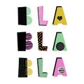 Bla Bla Bla. Creative hand drawn poster