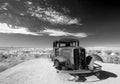 Blac and white Abandoned Model T on Route 66 in the Painted Desert National Park in Arizona United States Royalty Free Stock Photo