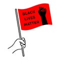 Black Lives Matter Illustration Royalty Free Stock Photo