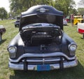 Black 1952 Oldsmobile Super 88 Front View Royalty Free Stock Photo