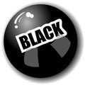 Black 3-Dimensional Ball Royalty Free Stock Photo