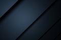 Black abstrac background. Bright dark blue geometric design. Background for wide banner.