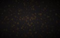 Black abstract background with gold circles, simple geometric pattern design