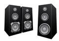 Black abstract speakers Royalty Free Stock Photo