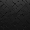 Black abstract squares backdrop. Geometric polygons, as tile wall Royalty Free Stock Photo