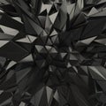 Black abstract triangles backdrop