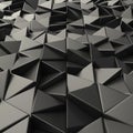 Black abstract triangles backdrop