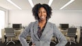 Confident African American Businesswoman In an Office