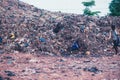 Black african children playing soccer in a rural area Royalty Free Stock Photo