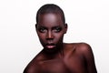 Black African young fashion model studio portrait Royalty Free Stock Photo