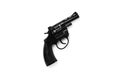 Black airsoft gun isolated on a white.