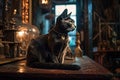 black alchemy cat Royalty Free Stock Photo