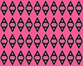 Black A alphabet letter repeating pattern on pink background Royalty Free Stock Photo