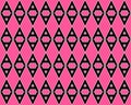 Black A alphabet letter repeating pattern on pink background Royalty Free Stock Photo