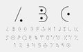 Black alphabetic font