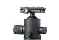 Black aluminum ball tripod head