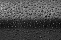 Black aluminum can with water drops macro shot Royalty Free Stock Photo