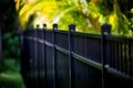 Black Aluminum Fence Royalty Free Stock Photo