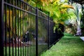 Black Aluminum Fence Royalty Free Stock Photo