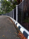 Black Aluminum Fence with a height of 2 meters
