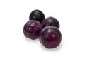 Black amber plum, a juicy fruit and can be eaten fresh