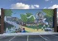 \'Black American Community Mural\' at 3003 Avenue Q on the Simple Foundation Building in South Omaha, Nebraska.