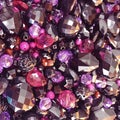 Black Amethyst Pink Acrylic Beads Mix Royalty Free Stock Photo