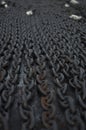 Black anchor chain