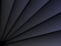 Black angular triangles pattern. Paper cut design concept background