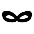 Black anonymous mask vector icon illustration Royalty Free Stock Photo