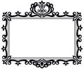 Black antique frame Royalty Free Stock Photo