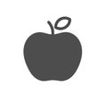 Black apple fruit icon