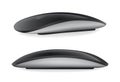 Black Apple Magic Mouse - Black Multi-Touch Surface, on white background, vector illustration. The Magic Mouse is a