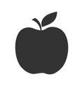 Black apple shape icon Royalty Free Stock Photo