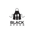 Black apron restaurant logo design