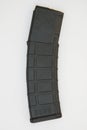 Black AR15 high capacity magazine.