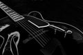 Black Archtop Guitar - 01