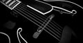 Black Archtop Guitar - 02