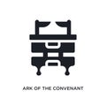 black ark of the convenant isolated vector icon. simple element illustration from religion concept vector icons. ark of the Royalty Free Stock Photo